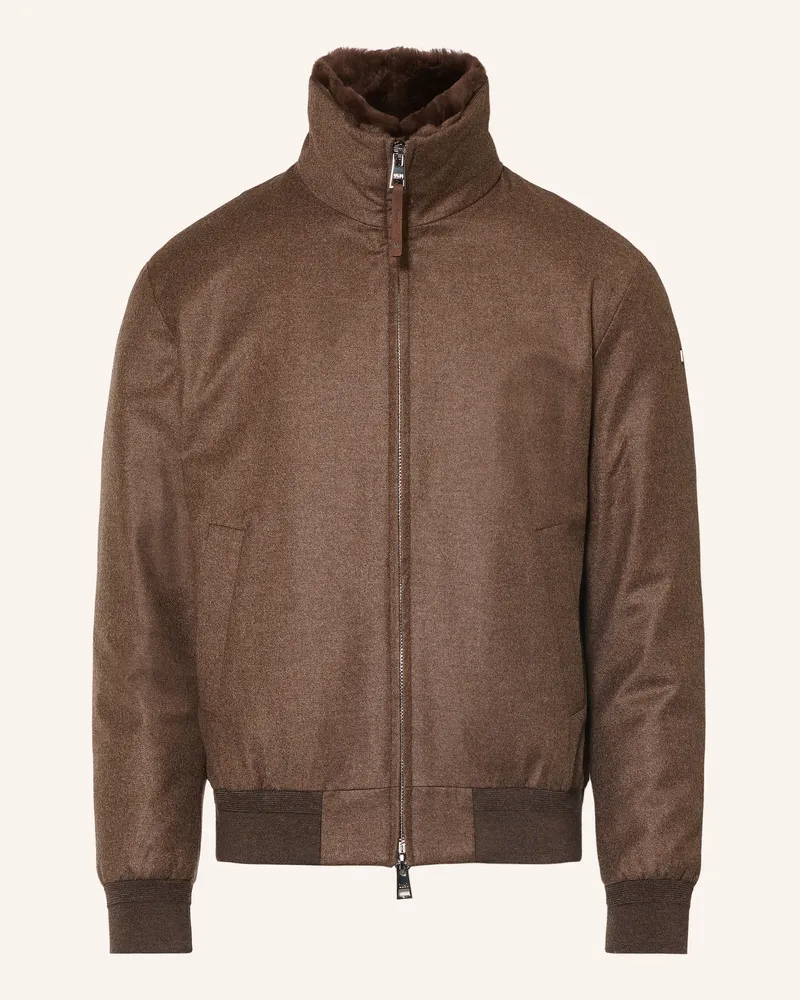 DUNO Daunenblouson Onorio Levico Mit Abnehmbarem Kragen braun Braun