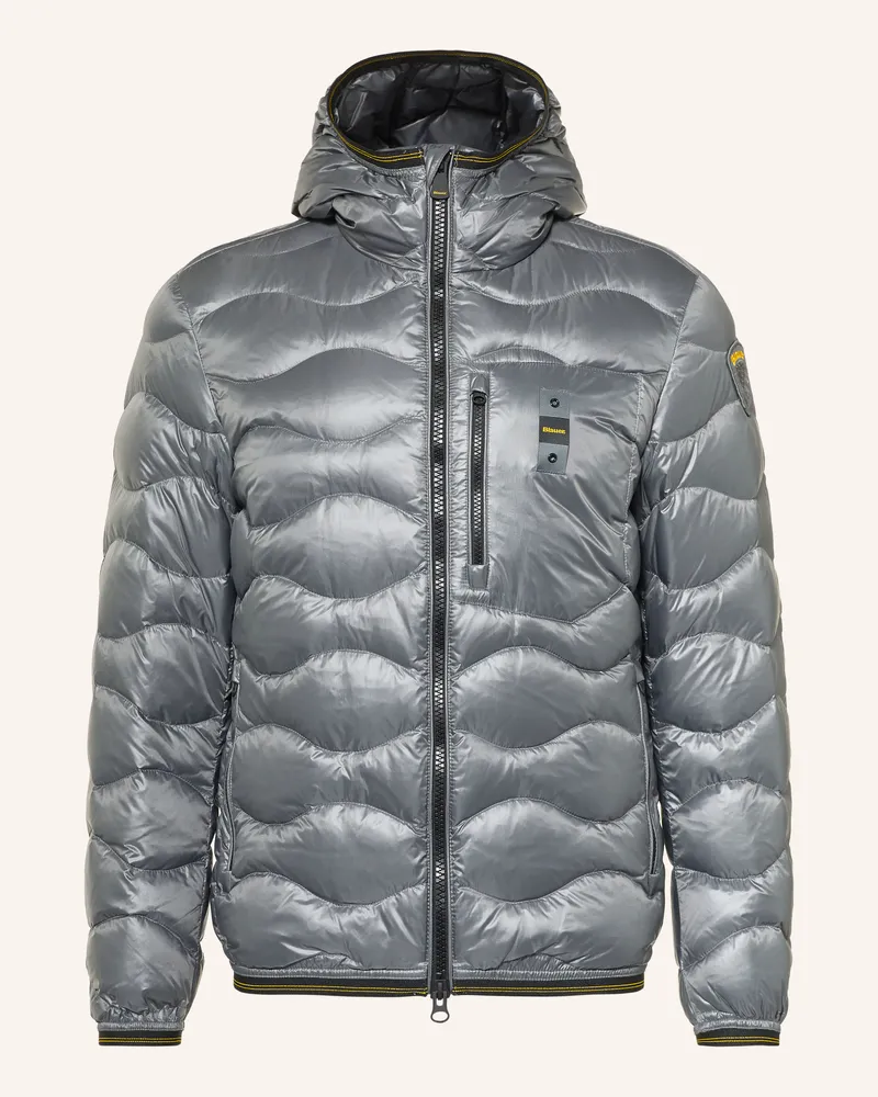 Blauer Daunenjacke Wave grau Grau