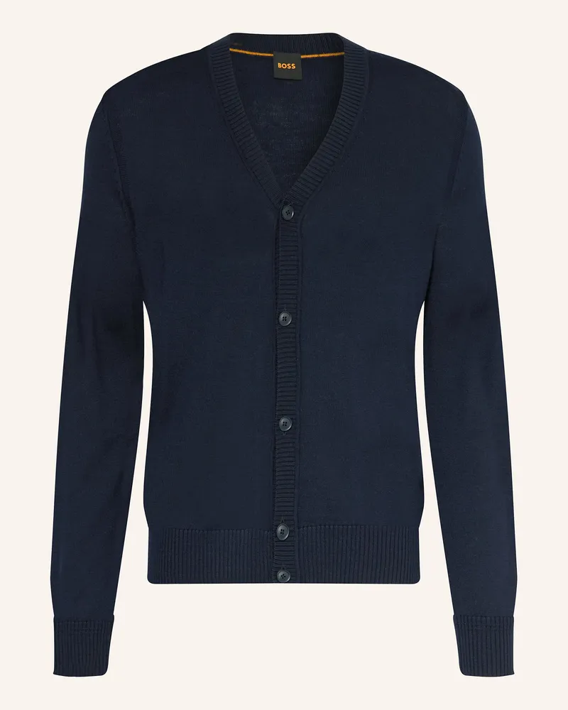 HUGO BOSS Strickjacke AVAC Dunkelblau