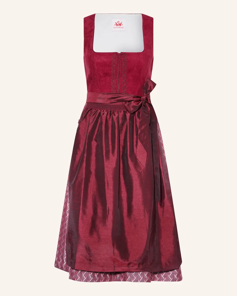 Spieth & Wensky Dirndl FILOU Dunkelrot