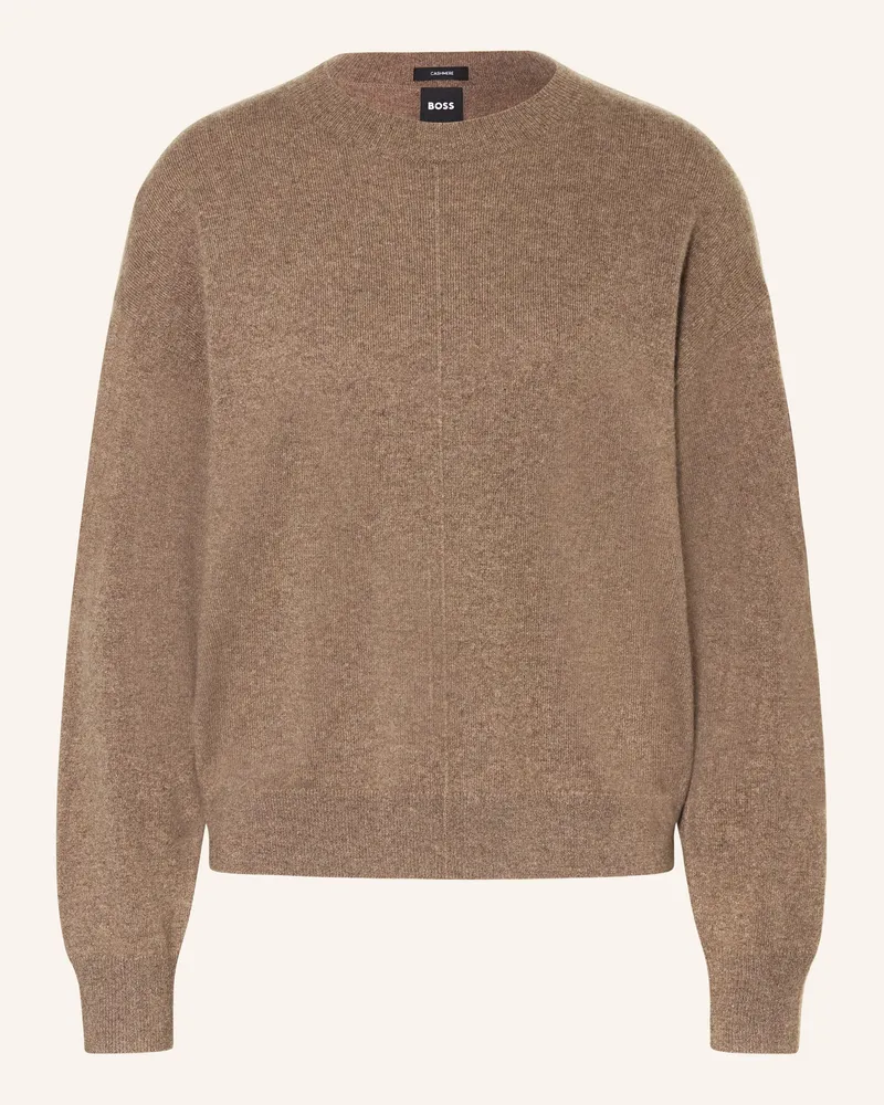 HUGO BOSS Cashmere-Pullover FASCONA Braun
