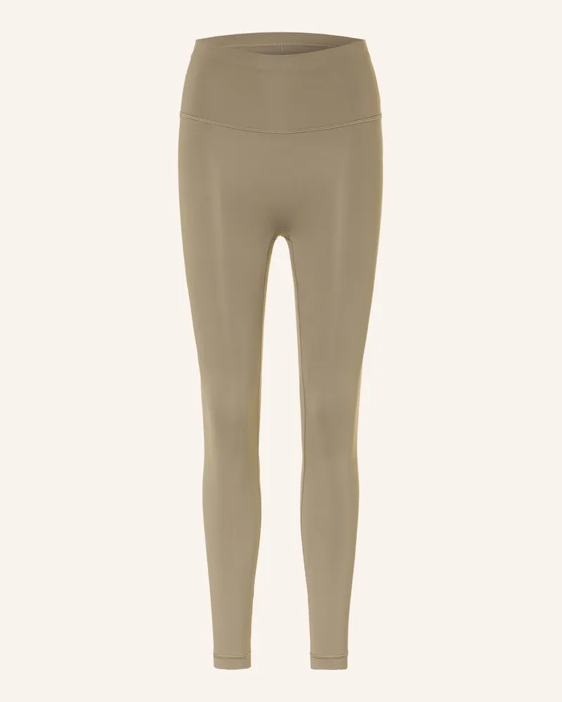 LULULEMON Tights Wunder Train No Line Hr Tight 25in gruen Khaki