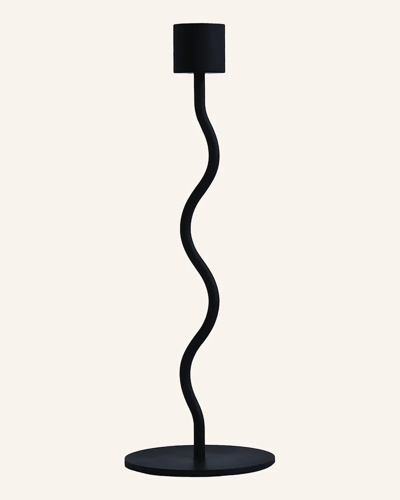 COOEE Design Kerzenhalter Curved schwarz Schwarz