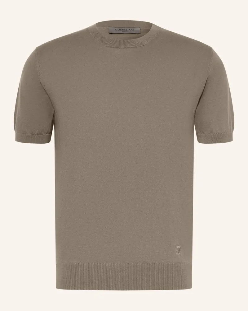 Corneliani T-Shirt gruen Taupe