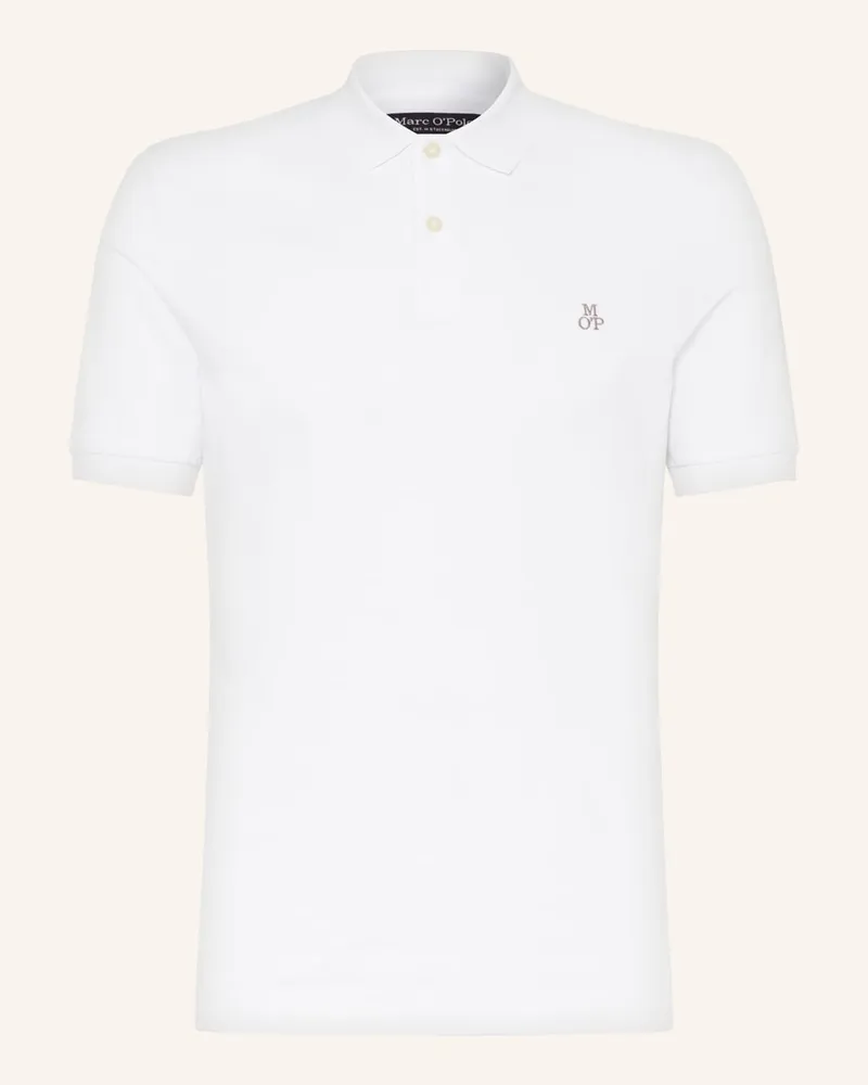 Marc O'Polo Piqué-Poloshirt Regular Fit Weiss