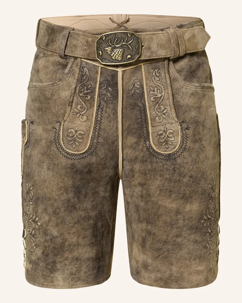 Spieth & Wensky Trachten-Lederhose Herford braun Braun