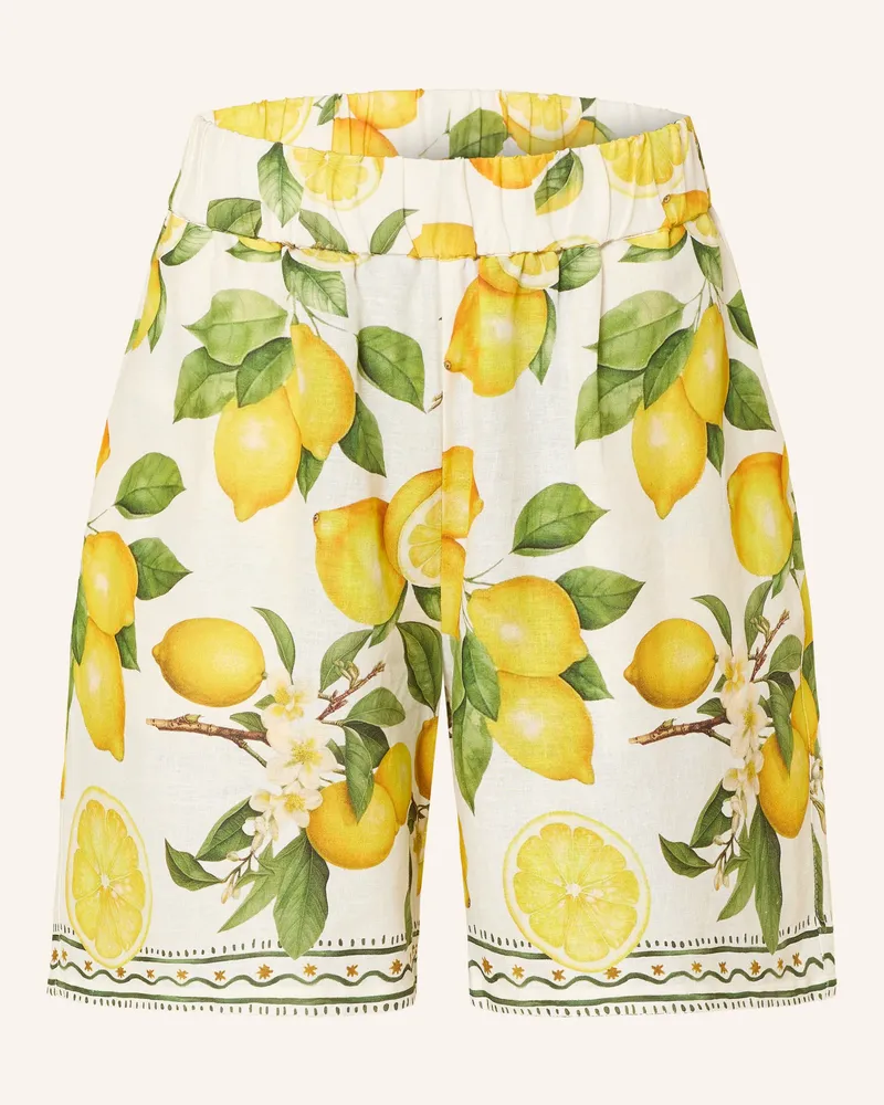 Darling Harbour Shorts Mit Leinen weiss Lemon