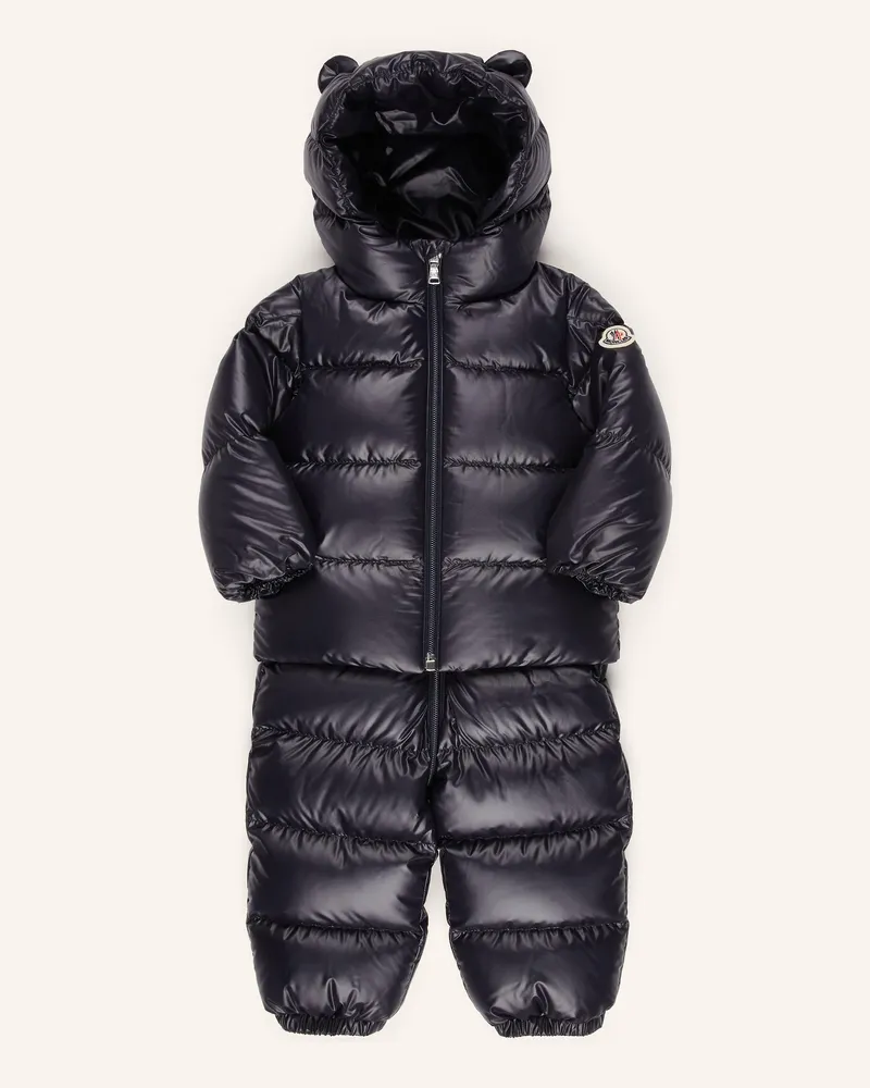 Moncler Set Deidre: Daunenjacke Und Thermohose blau Dunkelblau