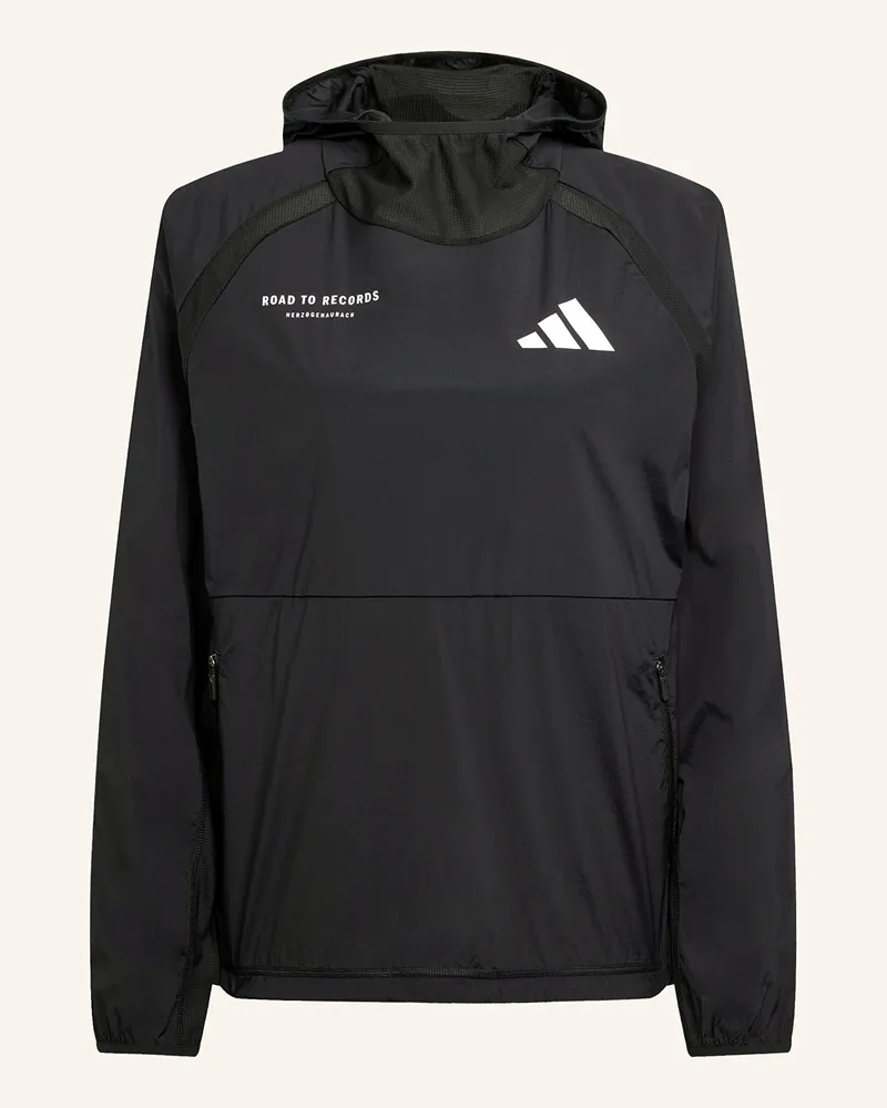 adidas Laufjacke ADIZERO ROAD TO RECORDS UNITEFIT Schwarz