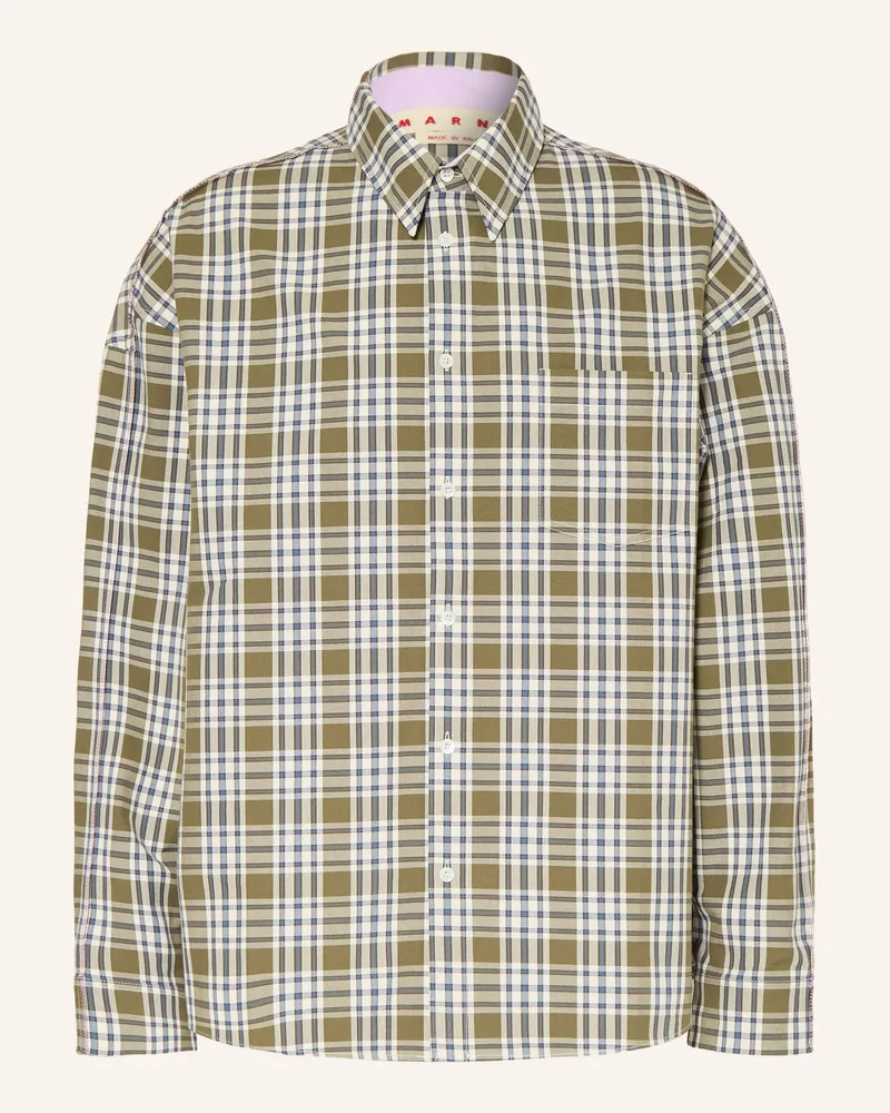 Marni Hemd Comfort Fit gruen Oliv
