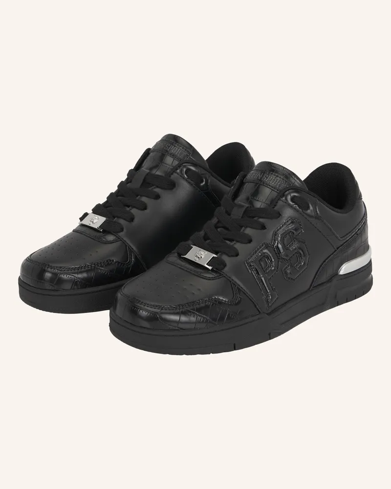 Philipp Plein Lo-Top Turnschuhe weiss Schwarz