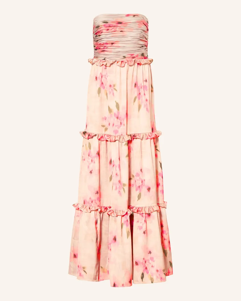 Adrianna Papell Abendkleid mit Rüschen Roségold