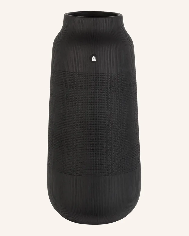 House Doctor Vase Groove schwarz Schwarz