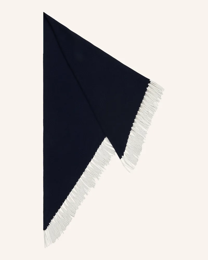 Herzen's Angelegenheit Dreieckstuch mit Cashmere Dunkelblau
