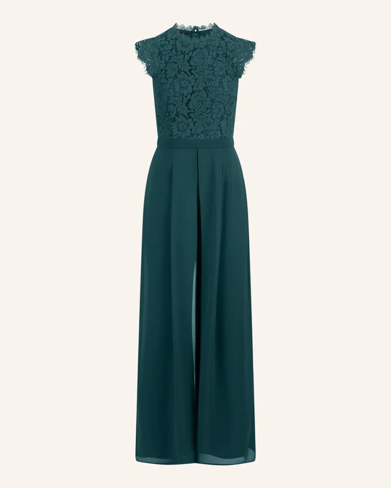 Apart Jumpsuit mit Spitze Dunkelgrün