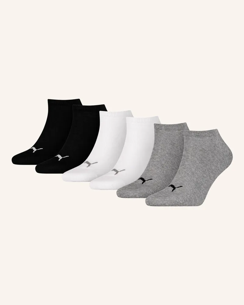Puma Socken Sneaker Plain 6-Pack blau Ecru