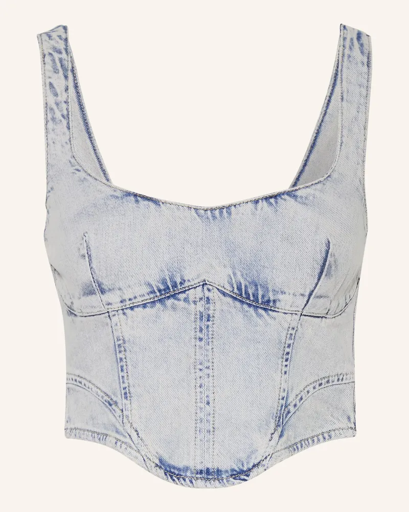 Haikure Cropped-Jeanstop Elsie blau Blau