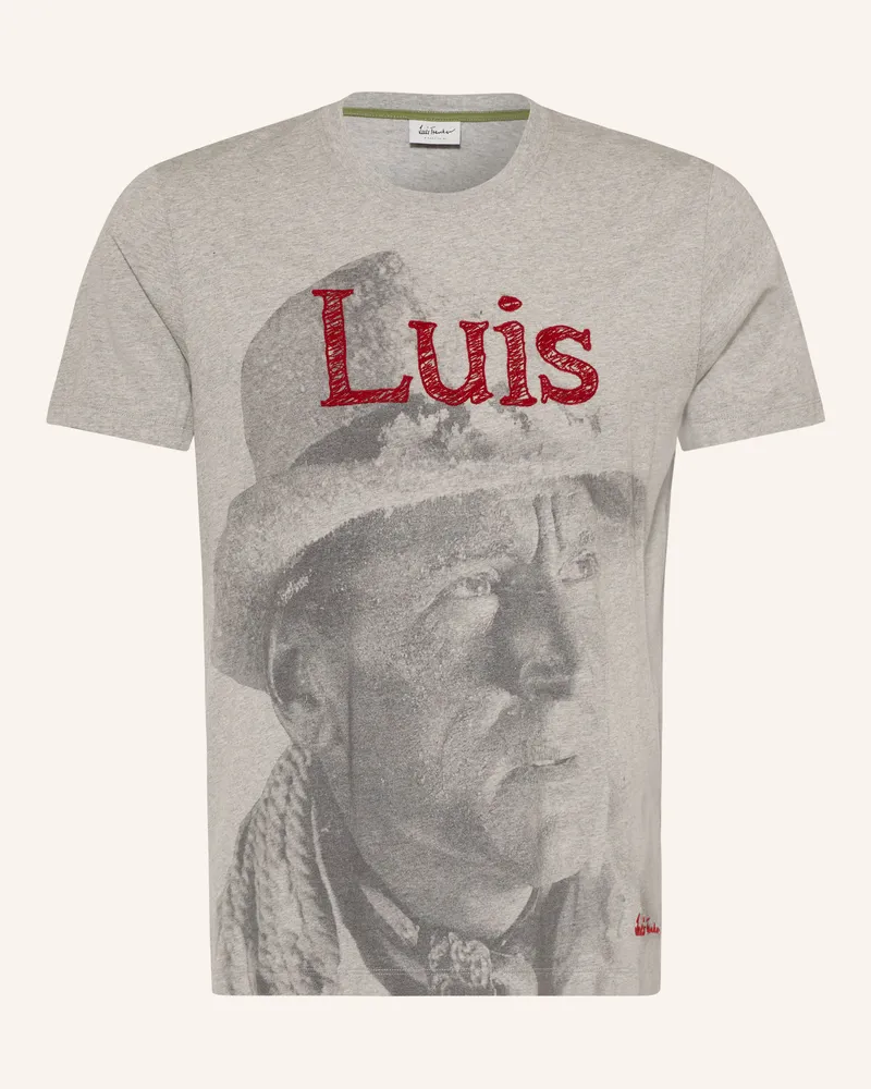 Luis Trenker T-Shirt Luface grau Hellgrau