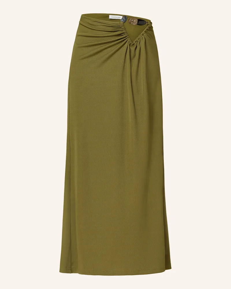 Christopher Esber Rock Tri Crystal Mit Schmucksteinen Und Cut-Out gruen Oliv