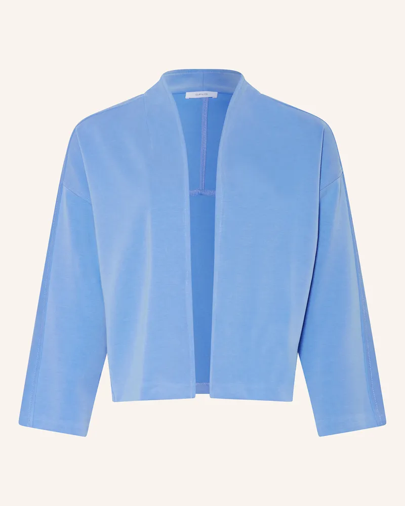 OPUS Sweatjacke JEKONA mit 3/4-Arm Hellblau