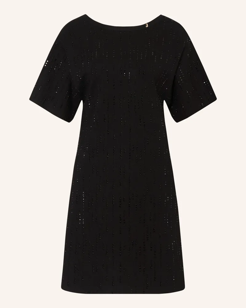 Liu Jo Strickkleid Mit Schmucksteinen schwarz Schwarz