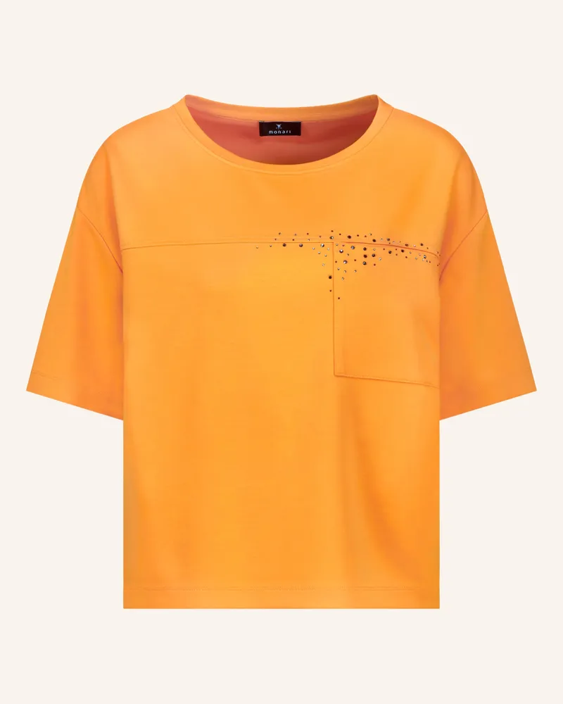 monari T-Shirt mit Schmucksteinen Orange