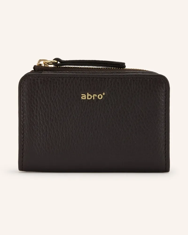 Abro Geldbörse braun Dunkelbraun
