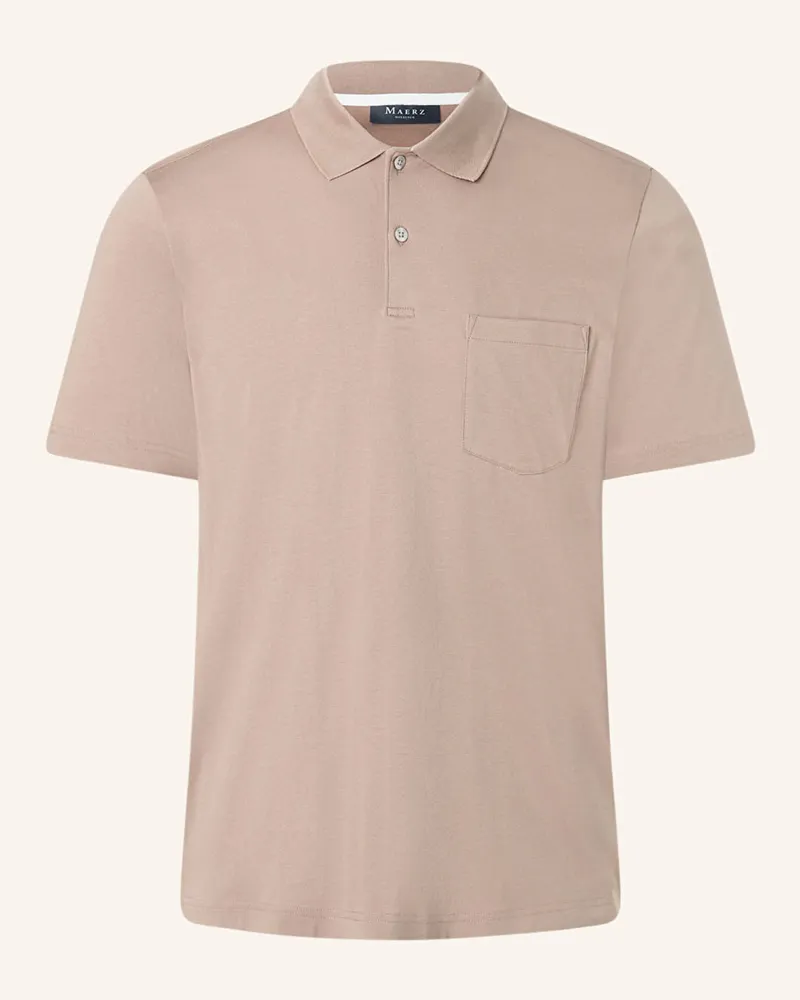 Maerz Jersey-Poloshirt Beige