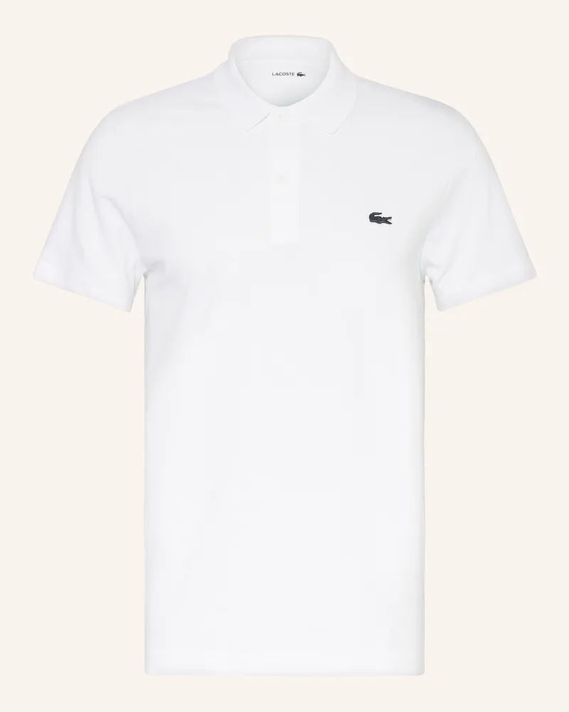 Lacoste Strick-Poloshirt Regular Fit Weiss