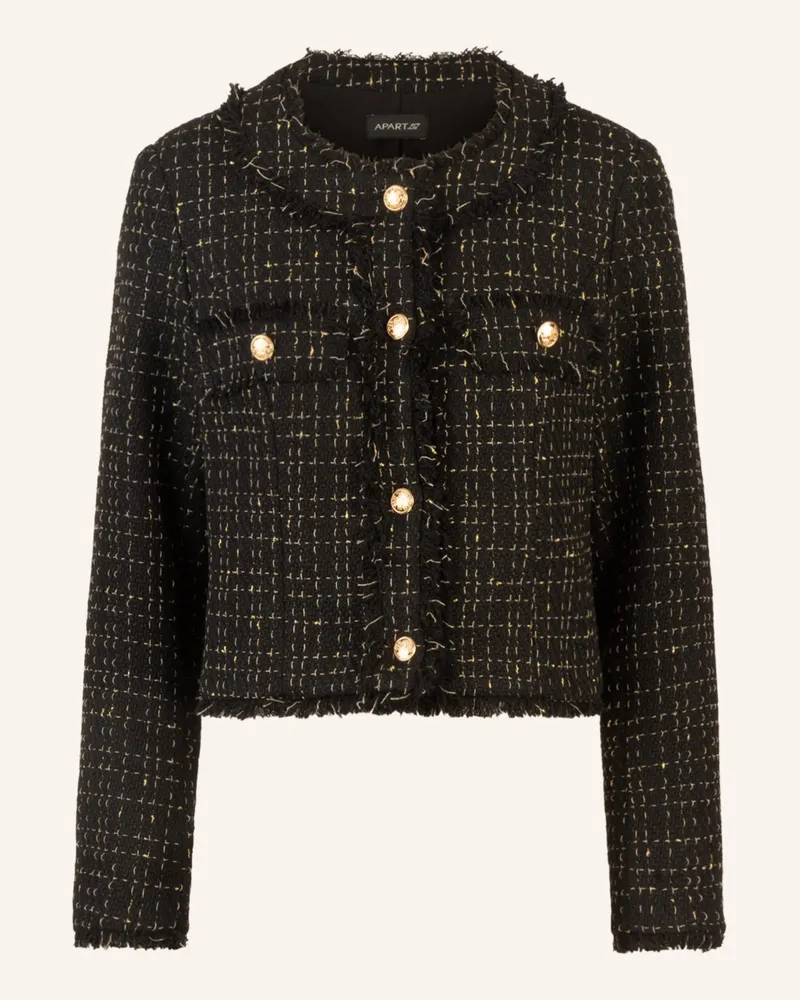 Apart Boucléblazer Schwarz