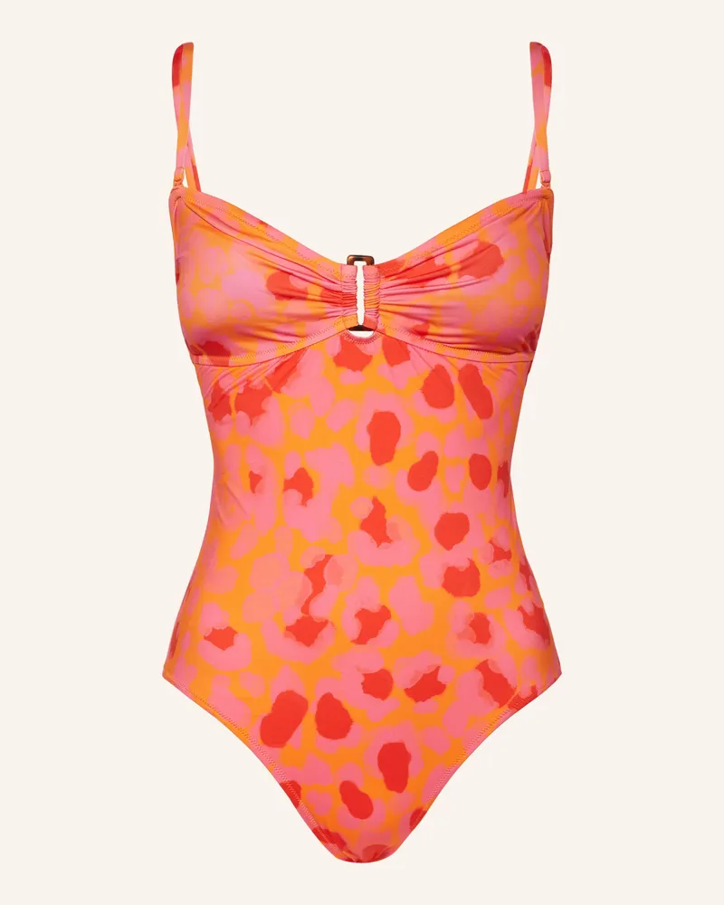Vilebrequin Badeanzug NEW LEOPARD Orange