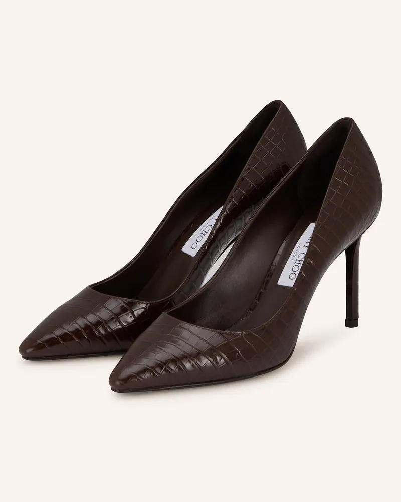 Jimmy Choo Pumps ROMY 85 Dunkelbraun