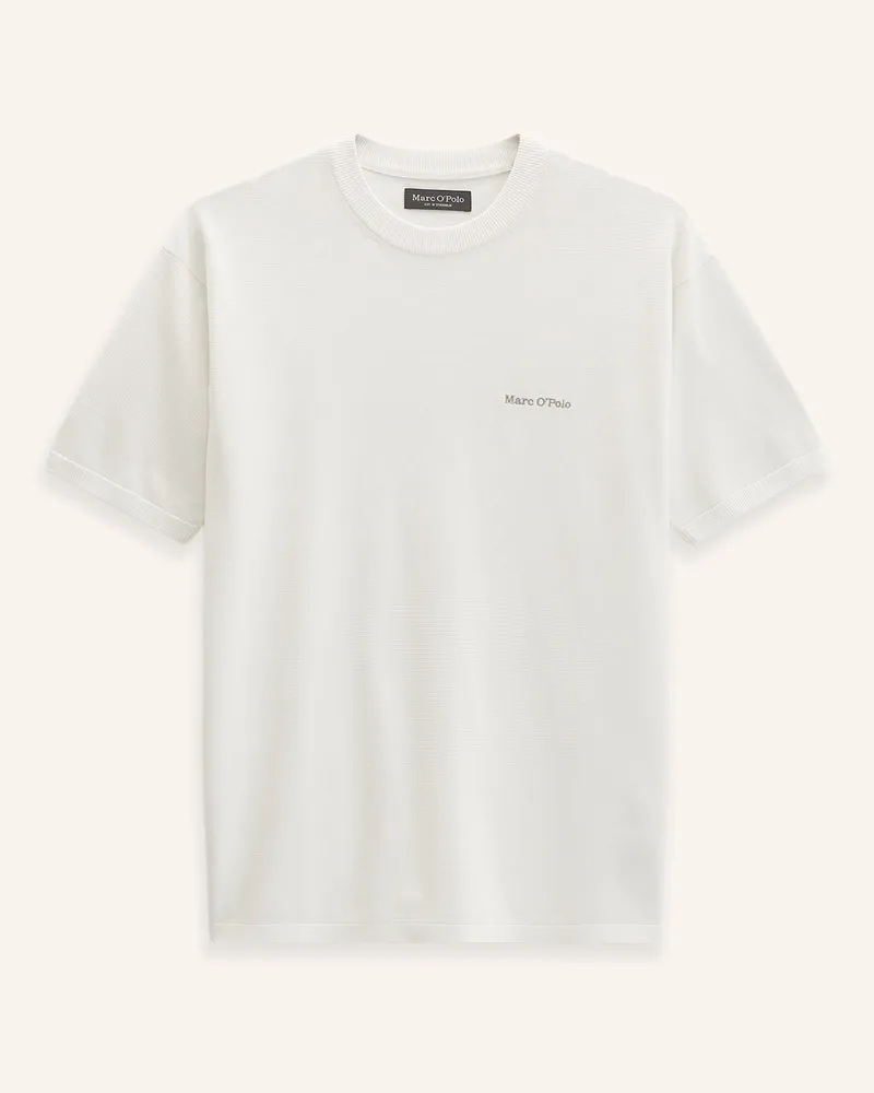 Marc O'Polo Kurzarm-Pullover weiss Ecru