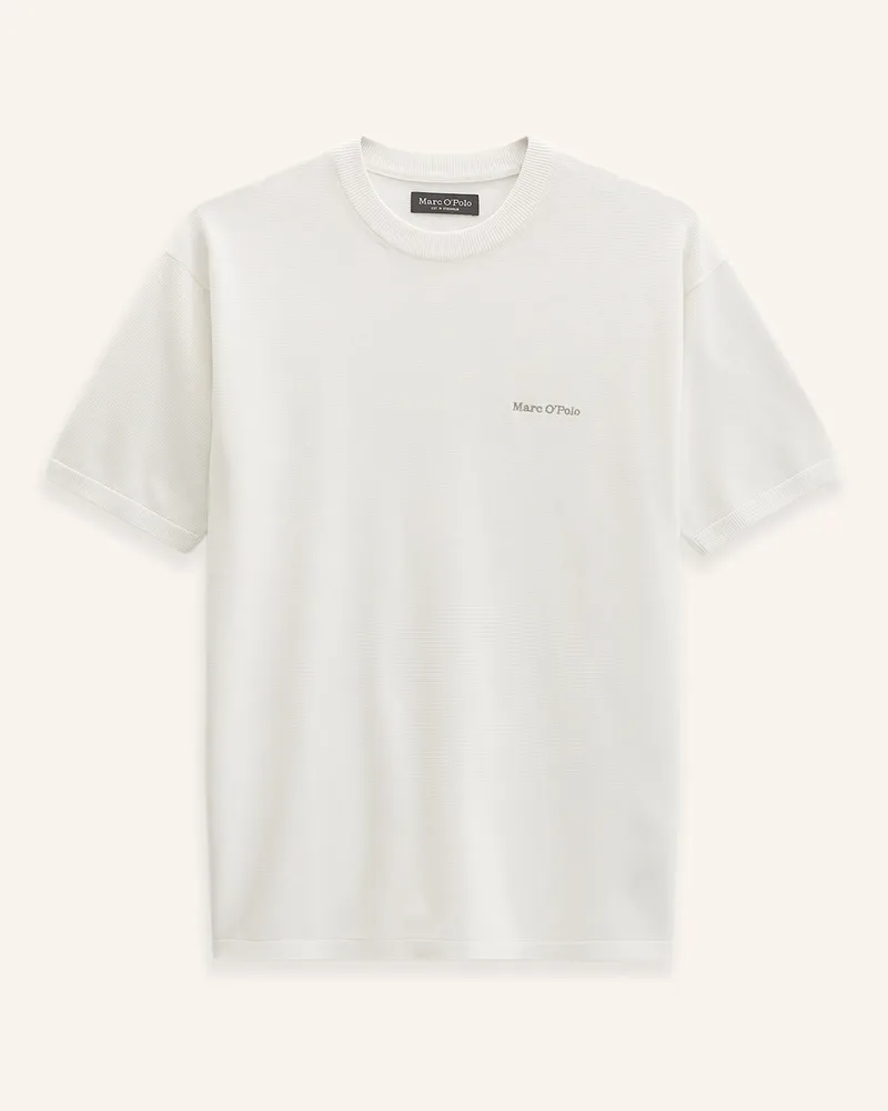 Marc O'Polo Kurzarm-Pullover weiss Ecru