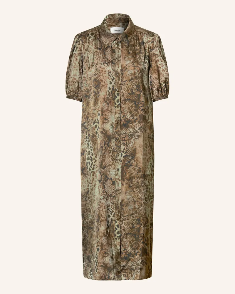 ba&sh Hemdblusenkleid Corma gruen Braun
