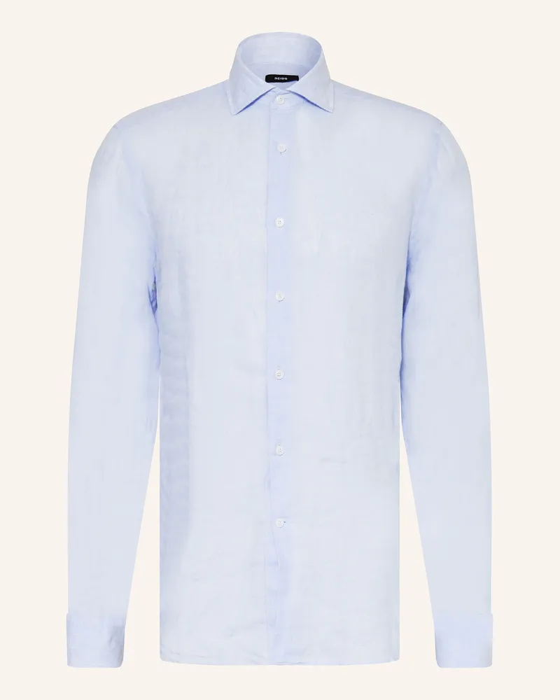 Reiss Leinenhemd Ruban Regular Fit blau Hellblau