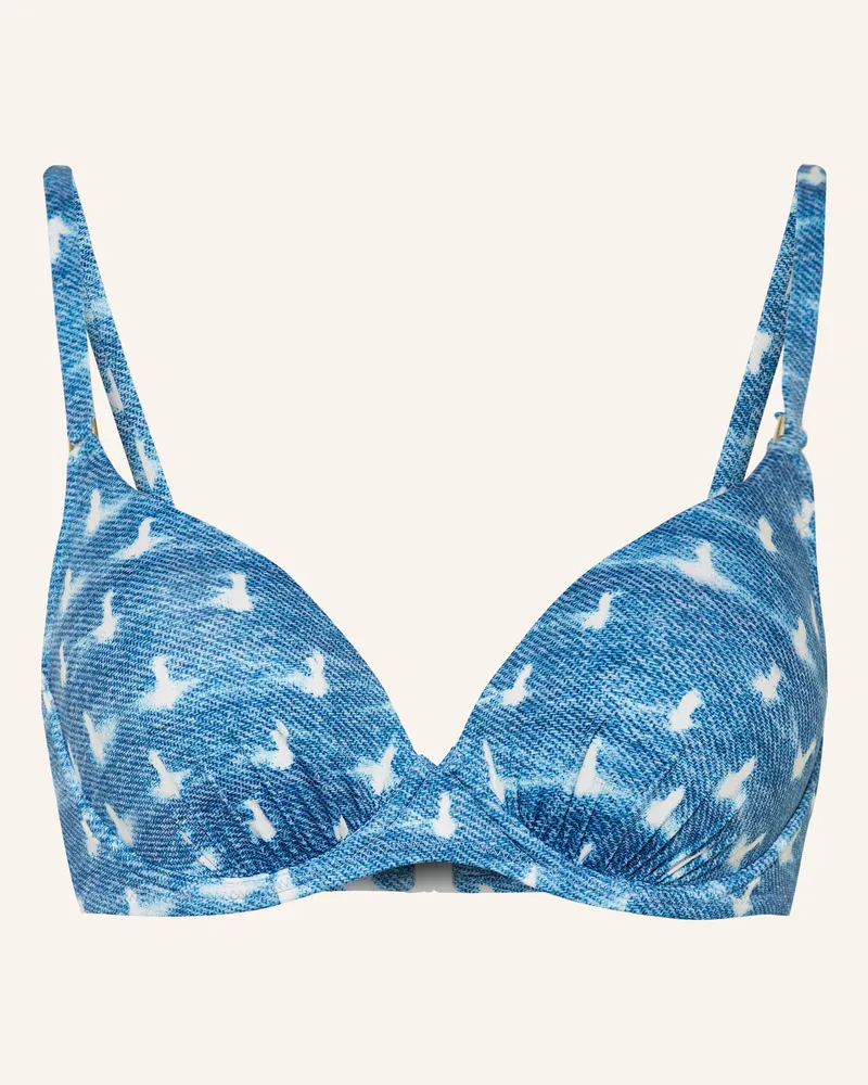 watercult Bügel-Bikini-Top URBAN INDIGO Blau