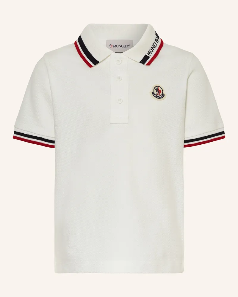 Moncler Piqué-Poloshirt Weiss