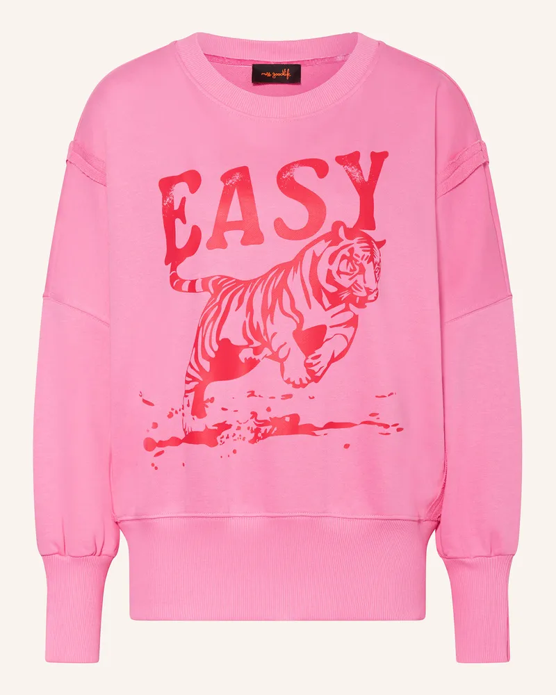 Miss Goodlife Oversized-Sweatshirt Rosa