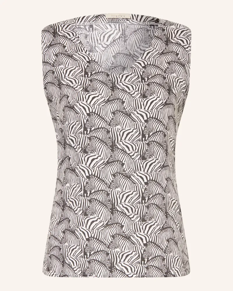 lilienfels Blusentop Aus Leinen schwarz Schwarz