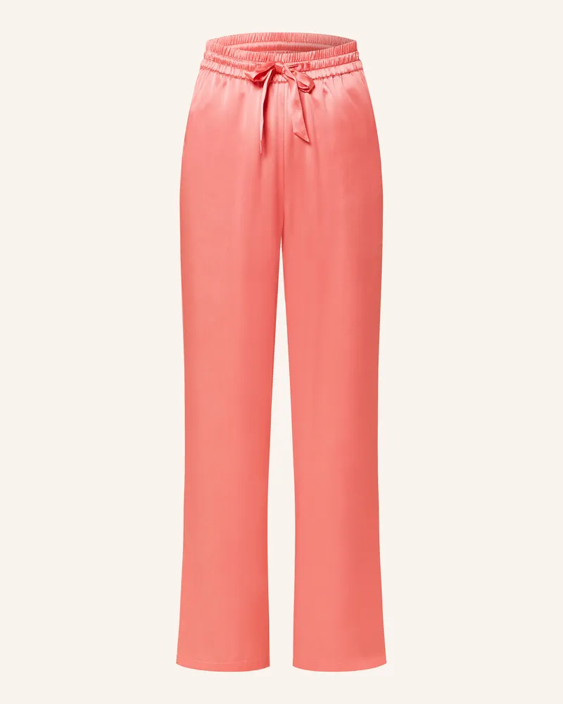 (THE MERCER) N.Y. Marlenehose Aus Seide rot Pink