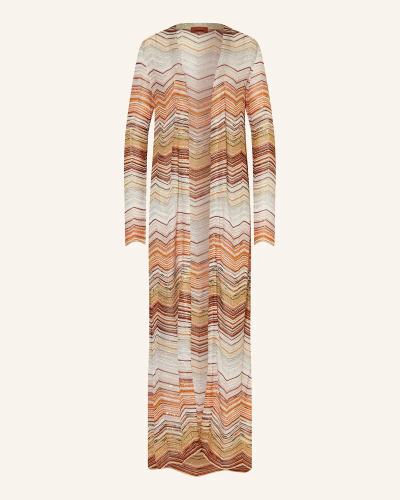 Missoni Strickhülle mit Glitzergarn und Pailletten Orange