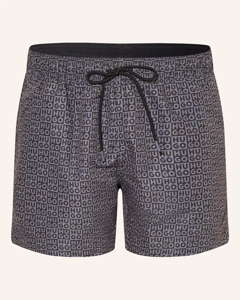 HUGO BOSS Badeshorts Aaron schwarz Schwarz