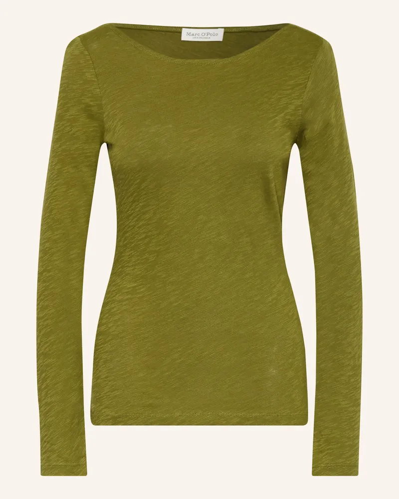 Marc O'Polo Longsleeve gruen Oliv