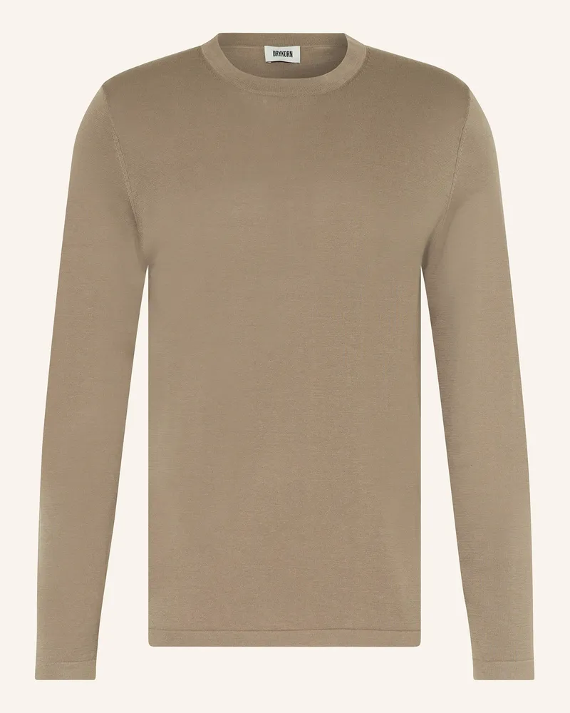 Drykorn Pullover Irmino beige Dunkelbraun