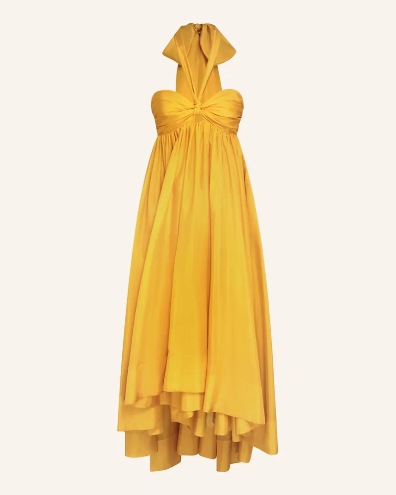 Zimmermann Seidenkleid DEVI Dunkelgelb