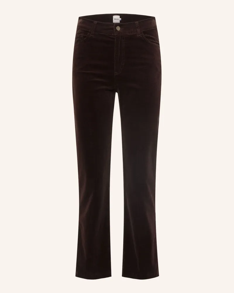 Brax Samthose May braun Dunkelbraun