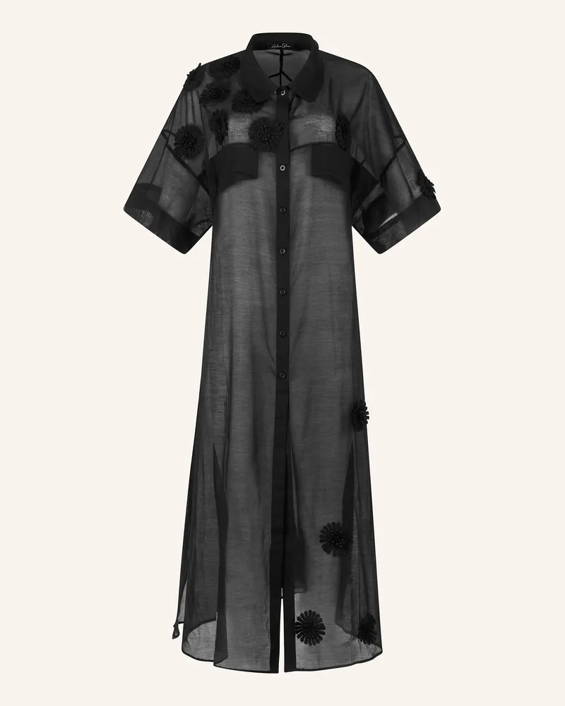 Helene Galwas Kaftankleid Gagare schwarz Schwarz
