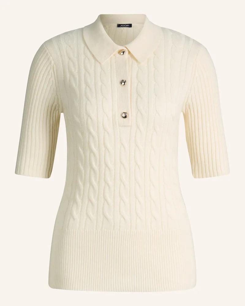 JOOP! Strick-Poloshirt Kevina weiss Ecru