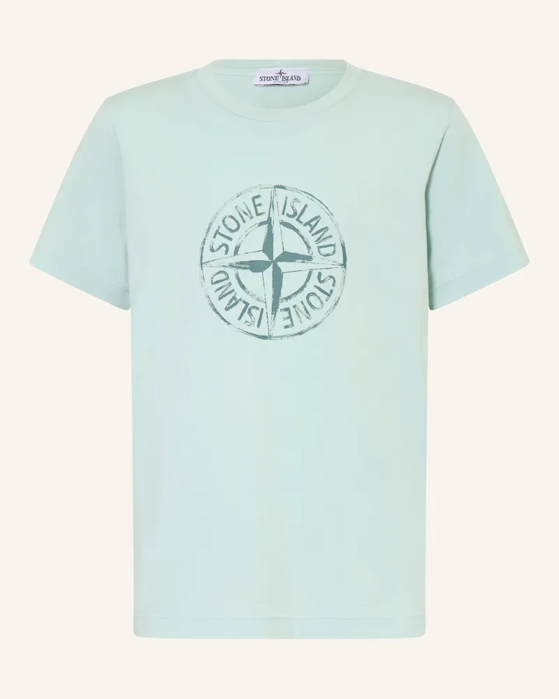 Stone Island T-Shirt blau Hellblau